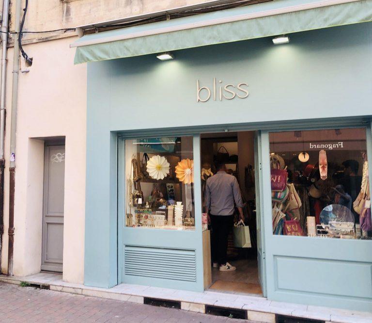 Enseigne magasin bliss