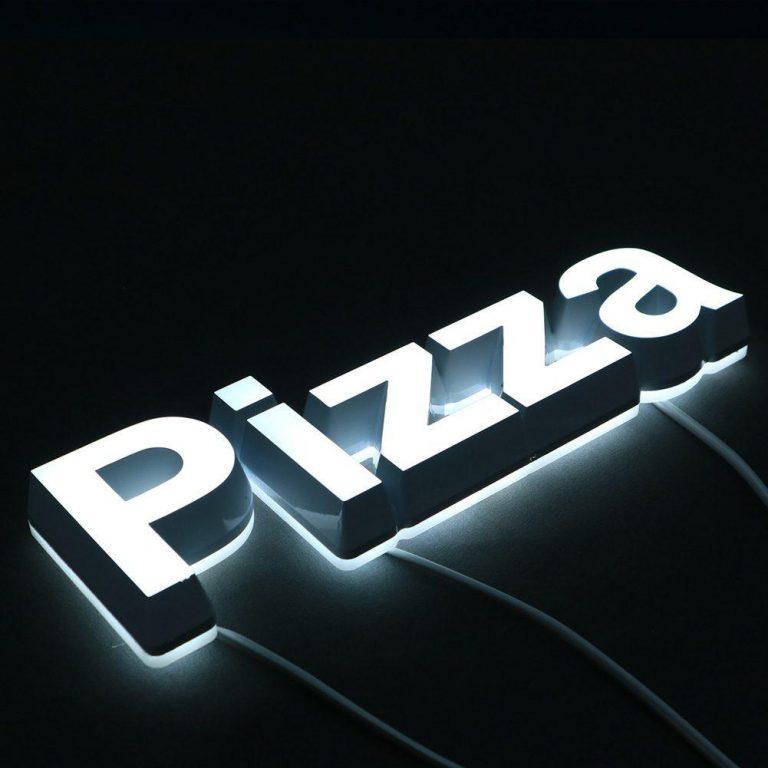 Enseigne lumineuse pizza